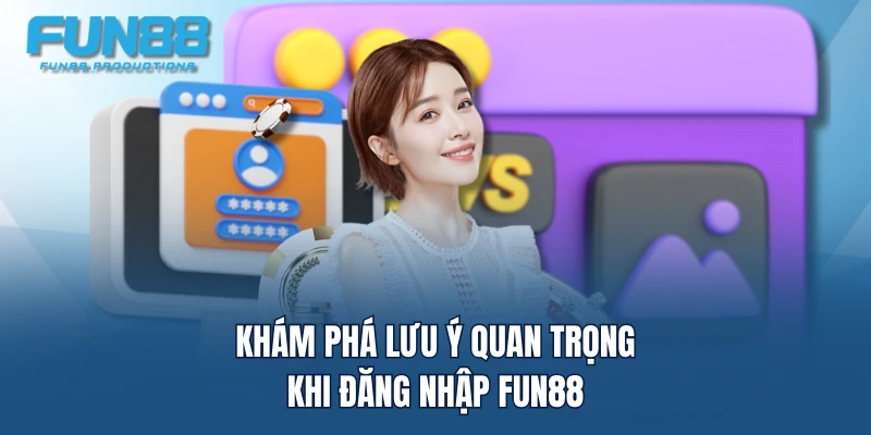 Khám phá lưu ý quan trọng khi đăng nhập FUN88